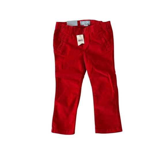 Baby Gap Pants Toddler Girls 2T Red Skinny Fit Pull-On Elastic Stretch - Picture 2 of 7
